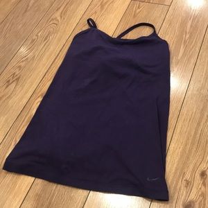 Nike tank with build in bra